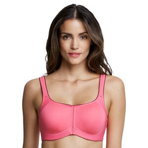 Dominique Womens Zoe Pro Maximum Support Sports Bra Pink 44D One Size